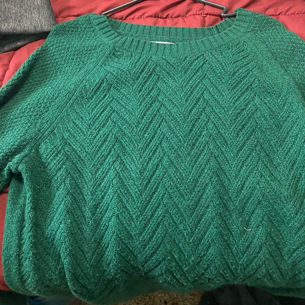 Green sweater